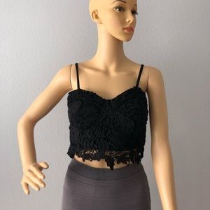 Black crop top